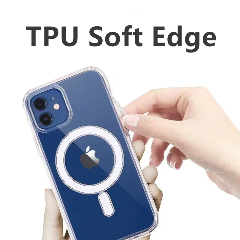 Original Magnetic Case for iPhone - Max Wireless Charge Back Cover