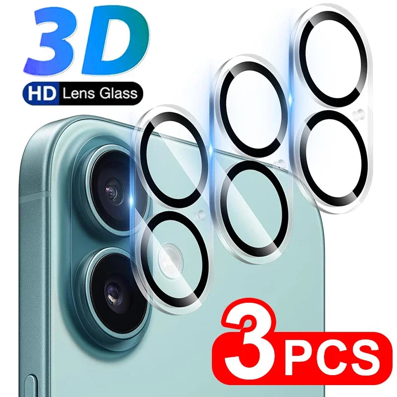 3PCS Tempered Glass - Back Camera Lens Protectors for iPhone 16