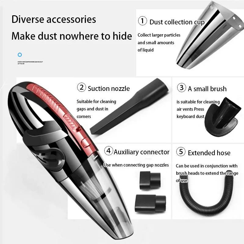 Car Vacuum Cleaner - Wireless Charging