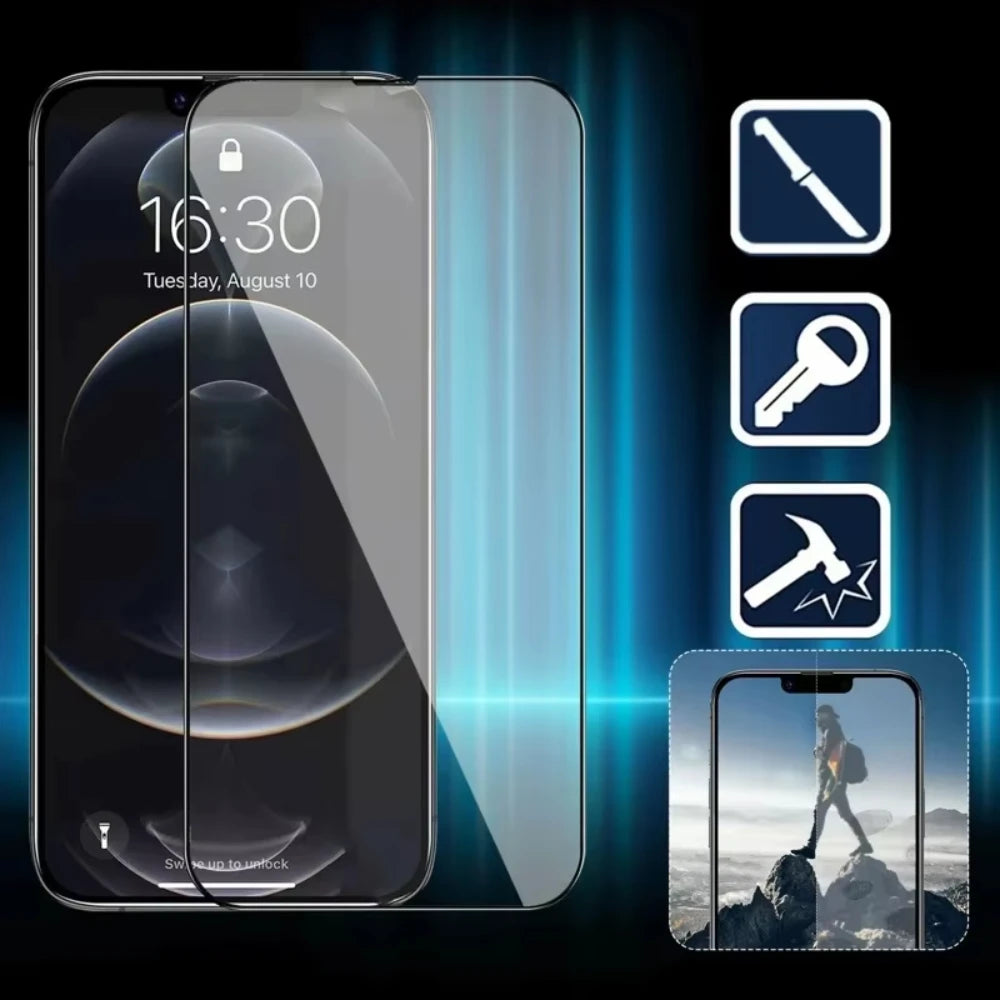 4Pcs Tempered Glass For IPhone - Max Screen Protector