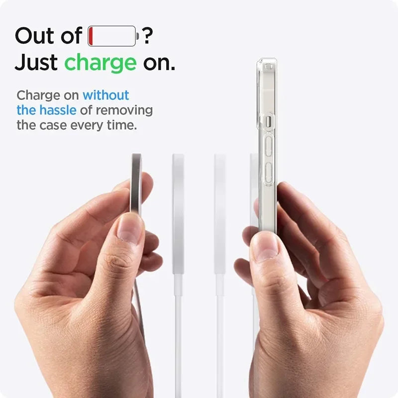Original Magnetic Case for iPhone - Max Wireless Charge Back Cover