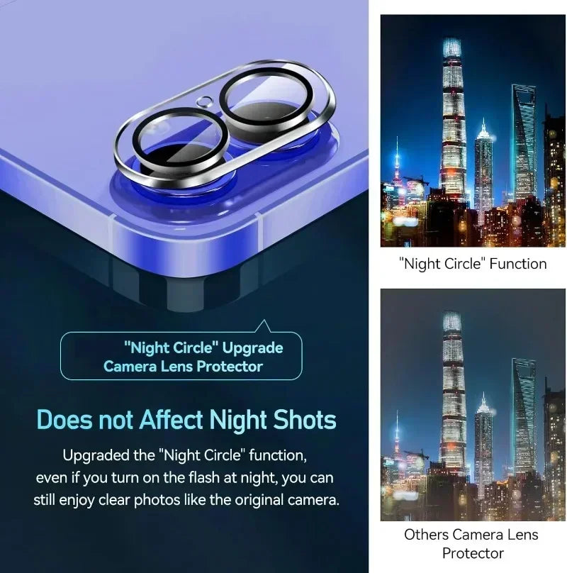 3PCS Tempered Glass - Back Camera Lens Protectors for iPhone 16