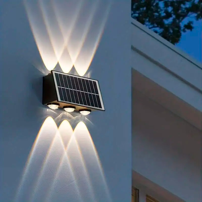 6-10 LEDs Solar Outdoor Wall Decorative Landscape Lights