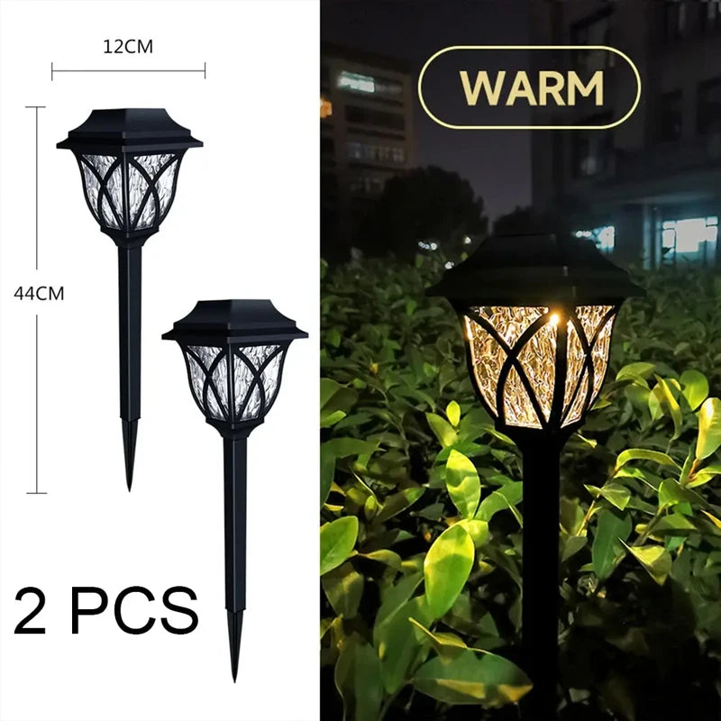 2pcs Led Solar Garden Light